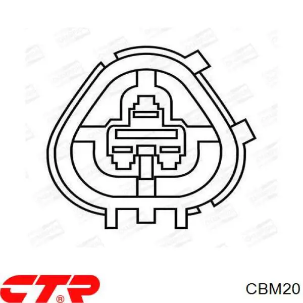 Кульова опора, верхня CBM20 CTR