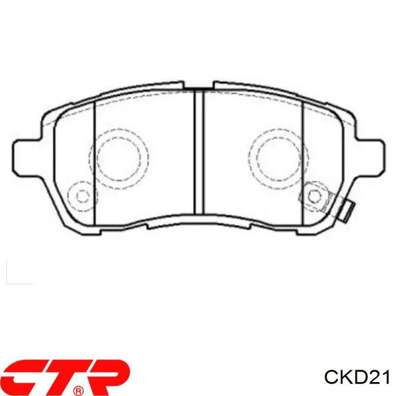 Передні тормозні колодки CKD21 CTR