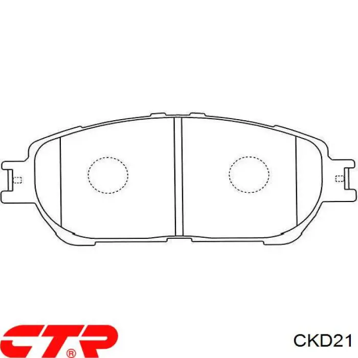 CKD21 CTR Передні гальмівні колодки