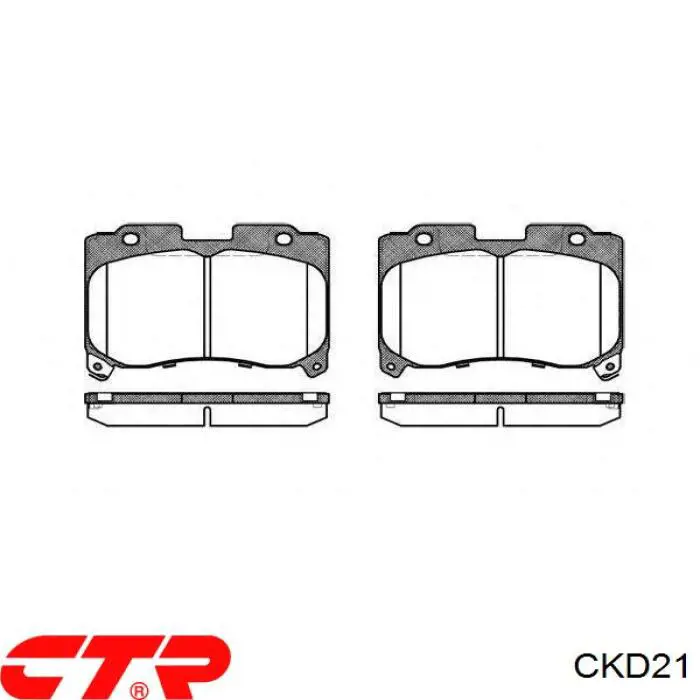 Гальмівні колодки CTR CKD21 ціна, від 23.01 USD