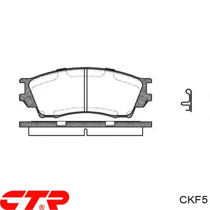 CKF5 CTR Передні гальмівні колодки