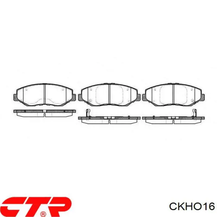 CKHO16 CTR Передні гальмівні колодки