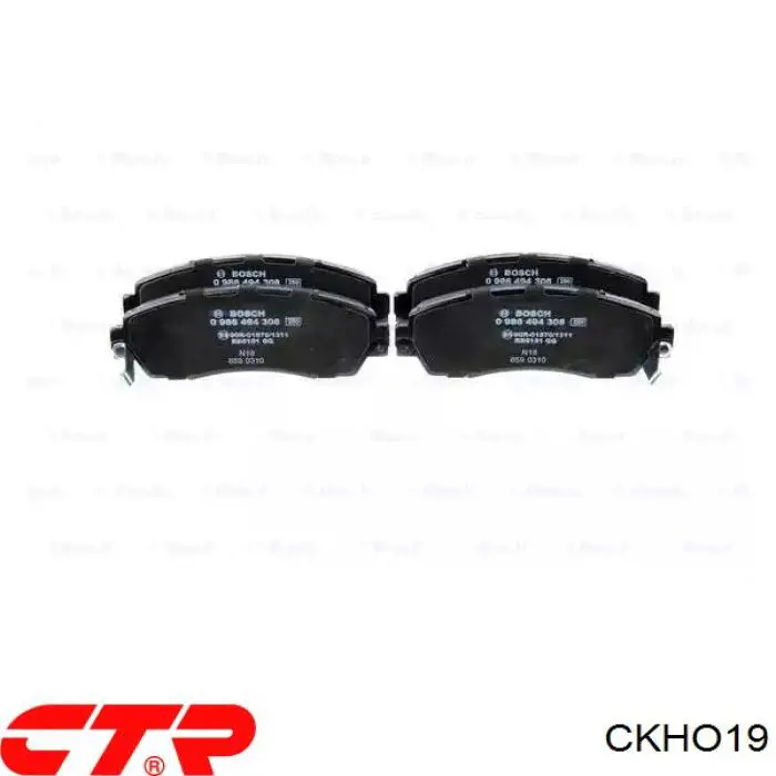 CKHO19 CTR Передні гальмівні колодки