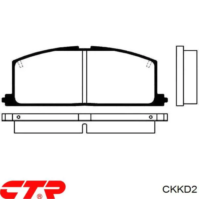 CKKD2 CTR Передні гальмівні колодки