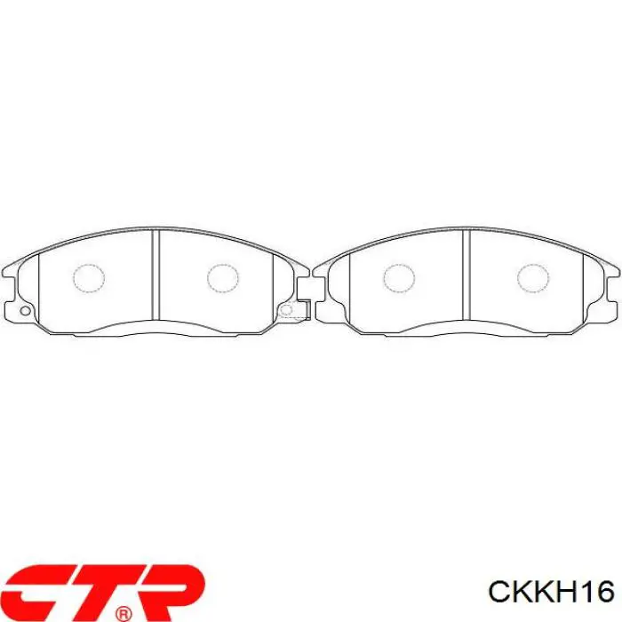 CKKH16 CTR Передні гальмівні колодки