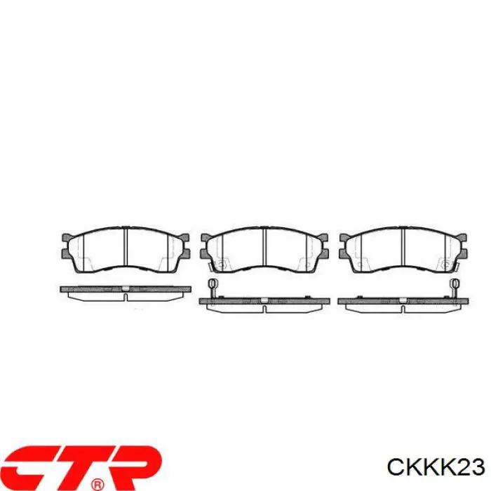 CKKK23 CTR Передні гальмівні колодки