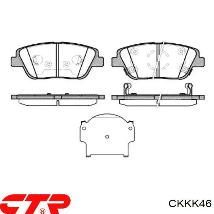 Гальмівні колодки CTR CKKK46 ціна, від 25.33 USD