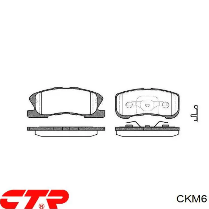 CKM6 CTR Передні гальмівні колодки