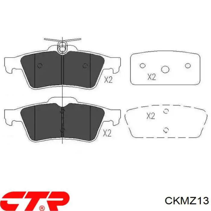 Купити CKMZ13 CTR Задні колодки