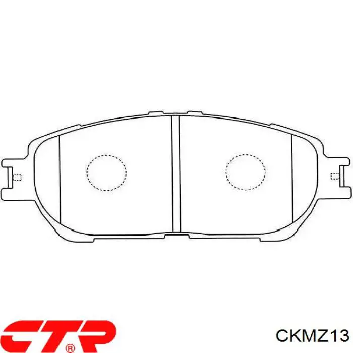 Задні гальмівні колодки CKMZ13 CTR