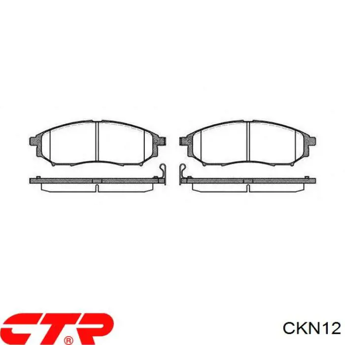 Передні тормозні колодки CKN12 CTR