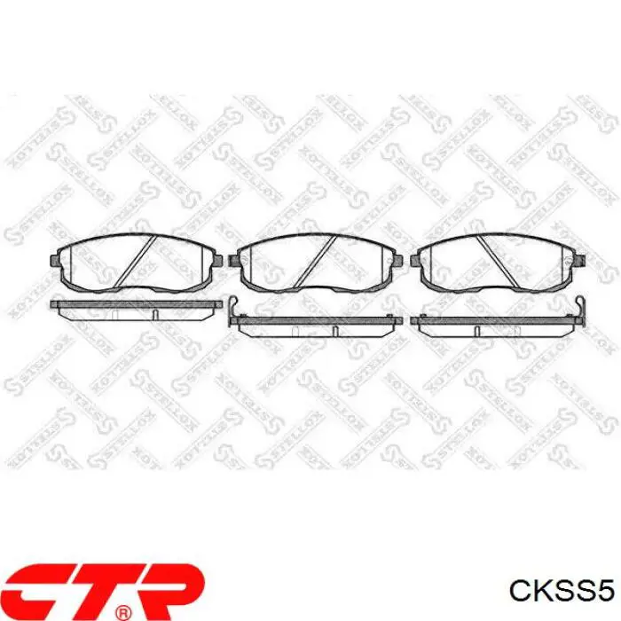 Колодки гальмівні передні, дискові CKSS5 CTR