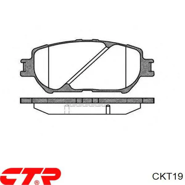 Гальмівні колодки CTR CKT19 ціна, від 18.32 USD