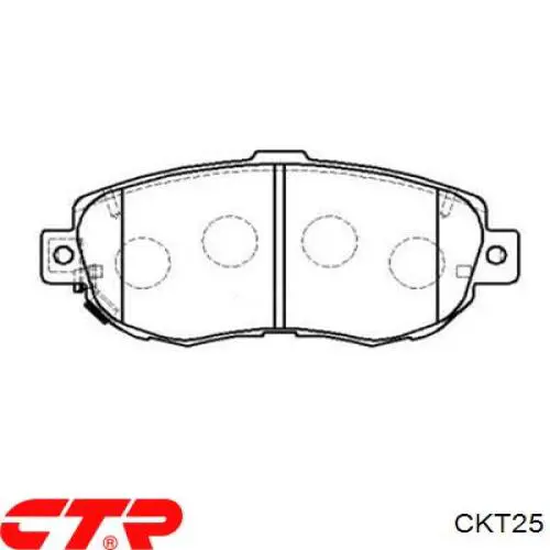 Колодки гальмівні передні, дискові CKT25 CTR