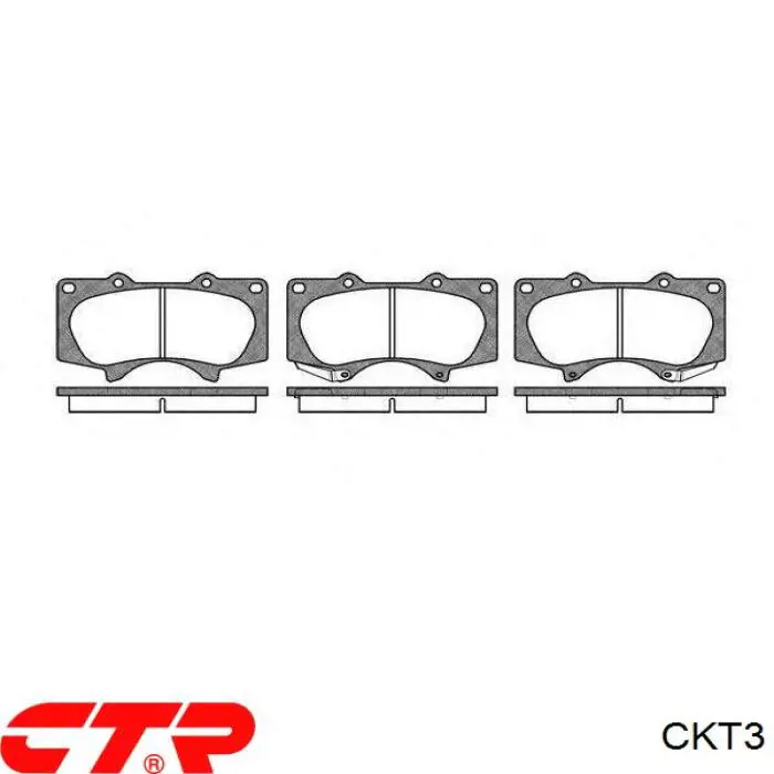 Передні тормозні колодки CKT3 CTR