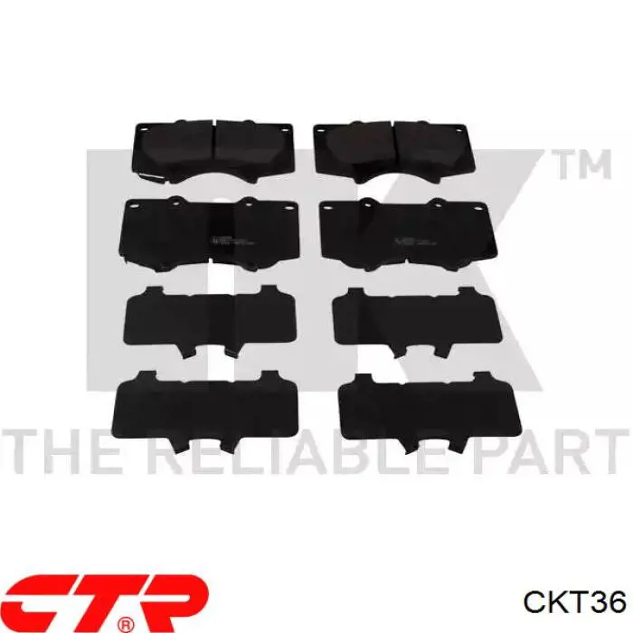 Гальмівні колодки CTR CKT36 ціна, від 32.45 USD