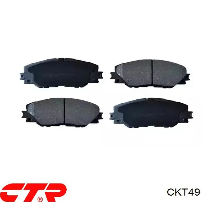 CKT49 CTR колодки гальмівні передні, дискові