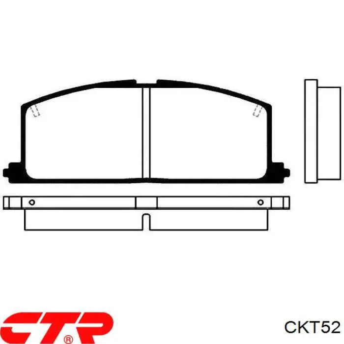 Купити CKT52 CTR Задні колодки