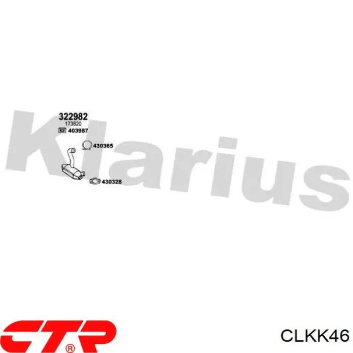 Стійка стабілізатора переднього CLKK46 CTR