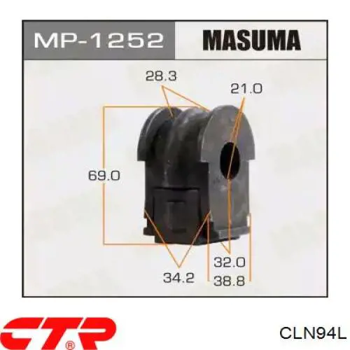 Яйця на стабілізаторі задні CTR CLN94L ціна, від 12.70 USD