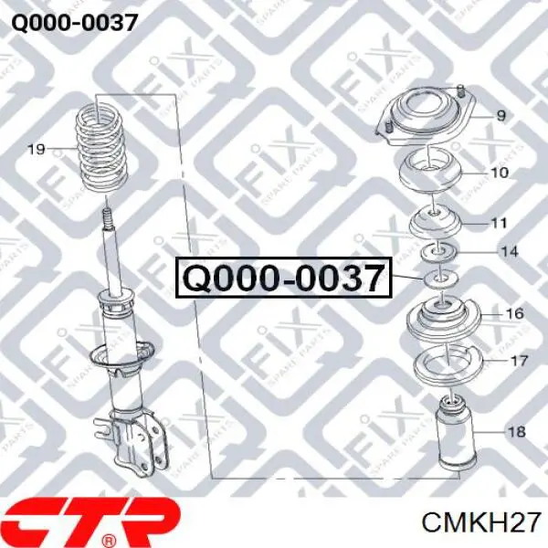 CMKH27 CTR Кріплення переднього амортизатора