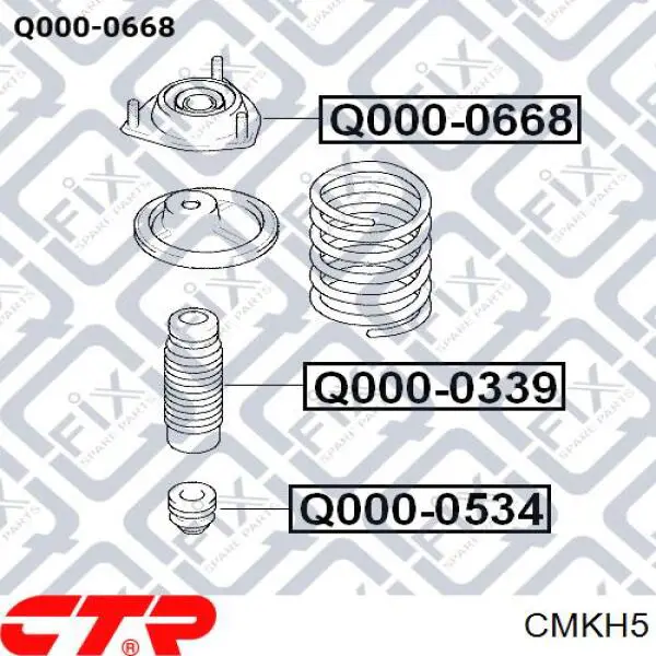 Опора амортизатора переднього CMKH5 CTR