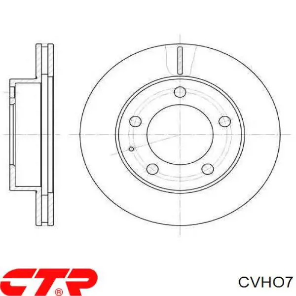 CVHO7 CTR Сайлентблок тяги поперечної, задньої підвіски