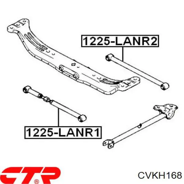 Сайлентблок цапфи задньої CVKH168 CTR