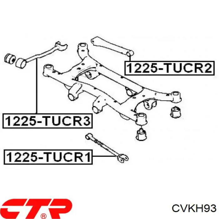 CVKH93 CTR Сайлентблок задньої балки