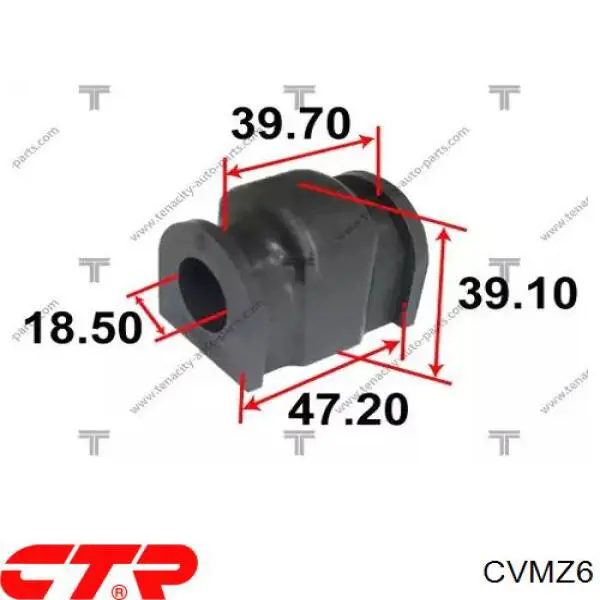 Подушка стабілізатора CTR CVMZ6 ціна, від 2.07 USD