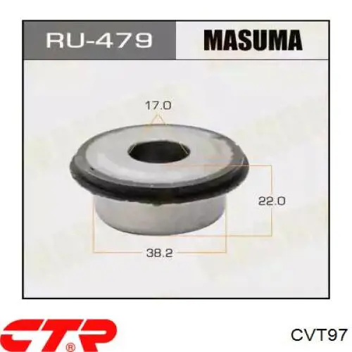 Сайлентблок заднього поздовжнього важеля, задній CTR CVT97 ціна, від 6.08 USD