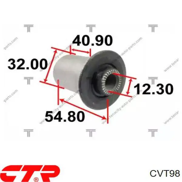 CVT98 CTR Сайлентблок задньої тяги