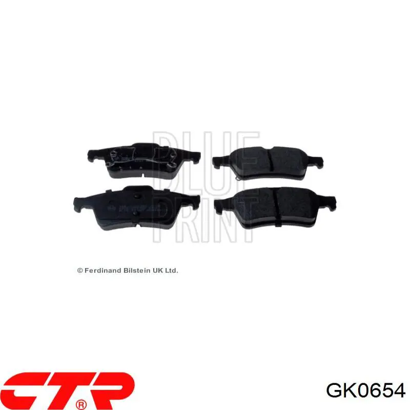 Купити GK0654 CTR Задні колодки
