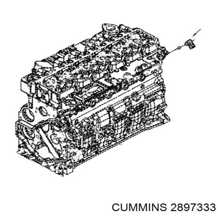 2897333 Cummins Покажчик температури охолоджуючої рідини