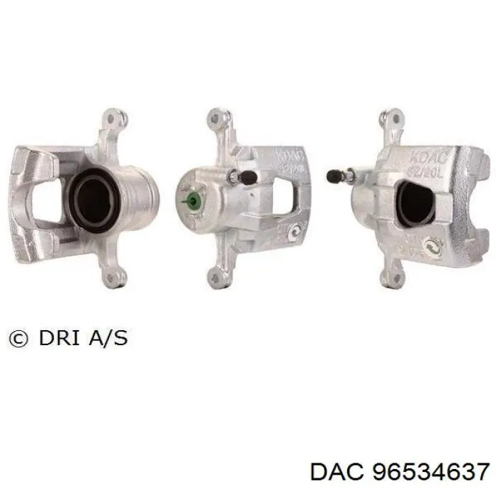 96534637 DAC Супорт гальмівний, передній, лівий