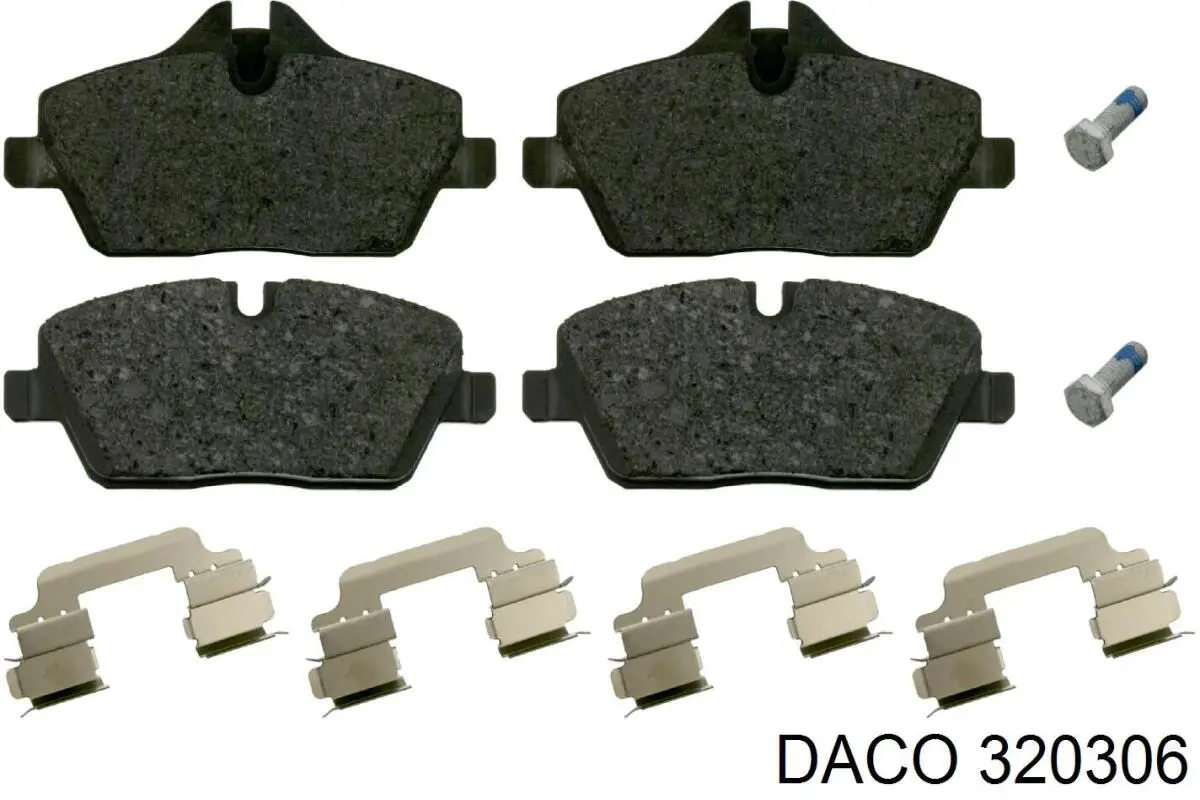 Гальмівні колодки Daco 320306 ціна, від 25.37 USD