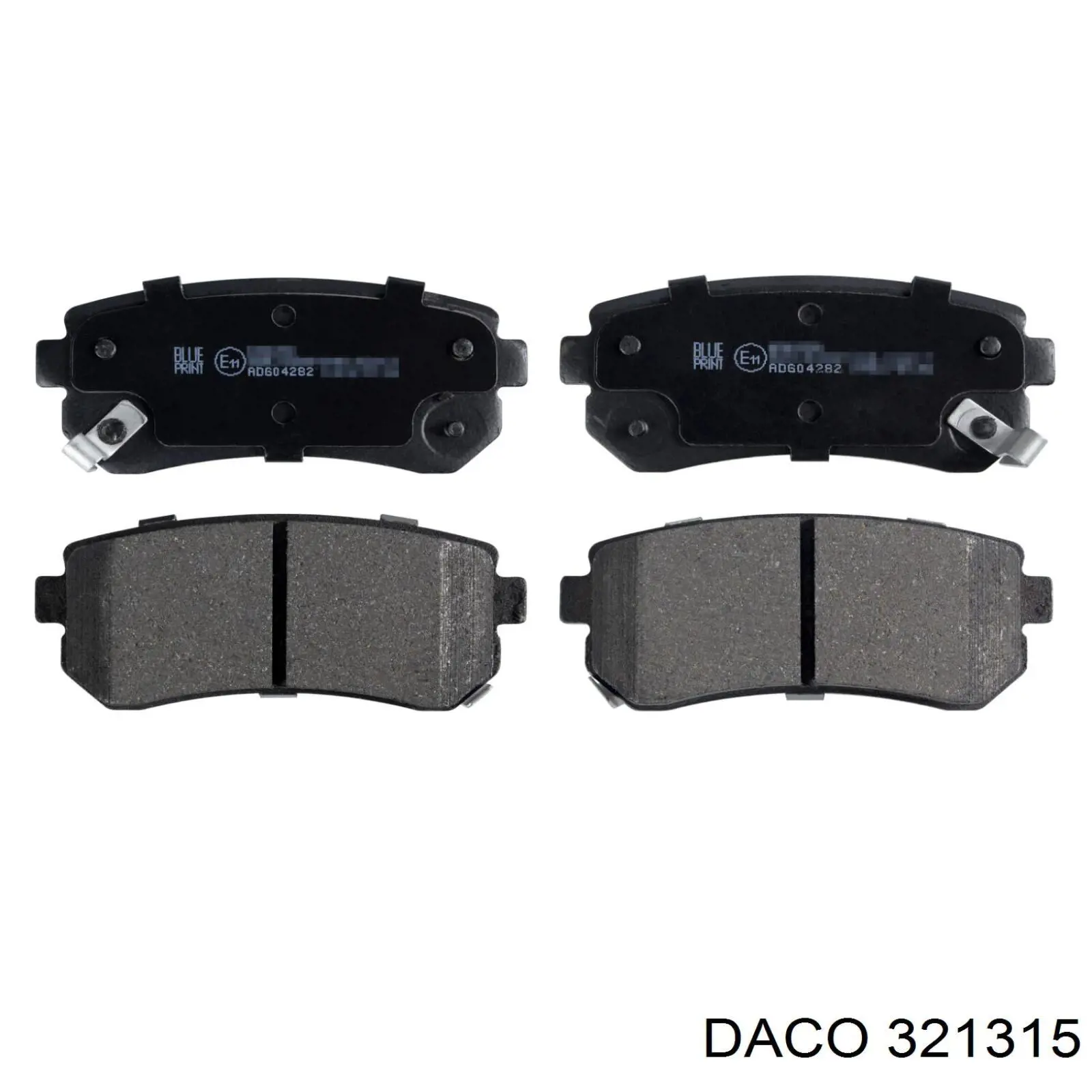 Задні гальмівні колодки Daco 321315 ціна, від 15.22 USD