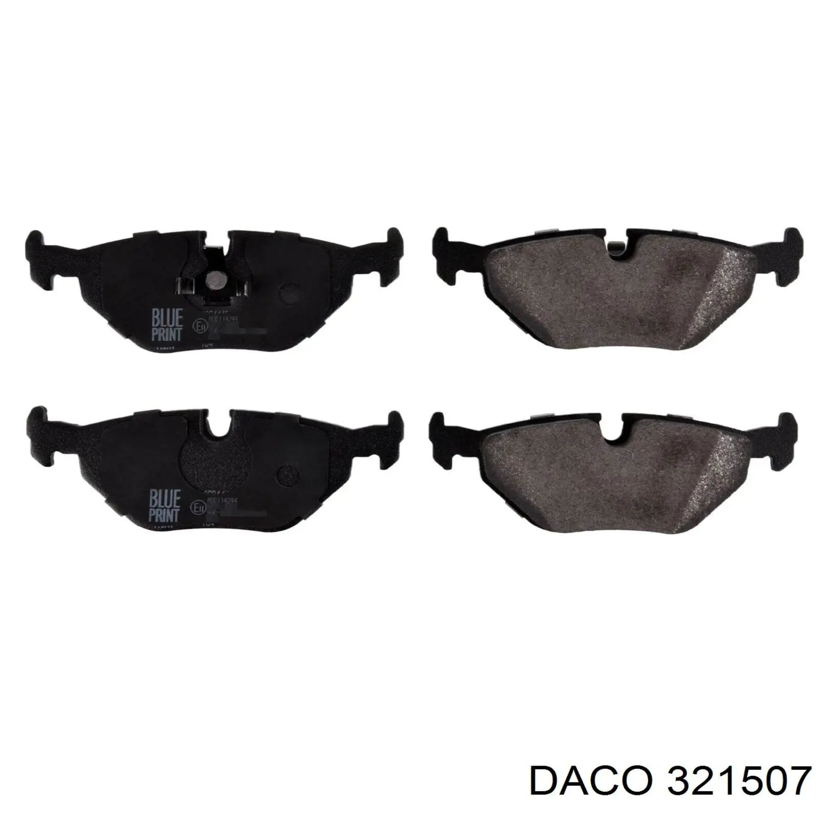 Задні гальмівні колодки Daco 321507 ціна, від 13.09 USD