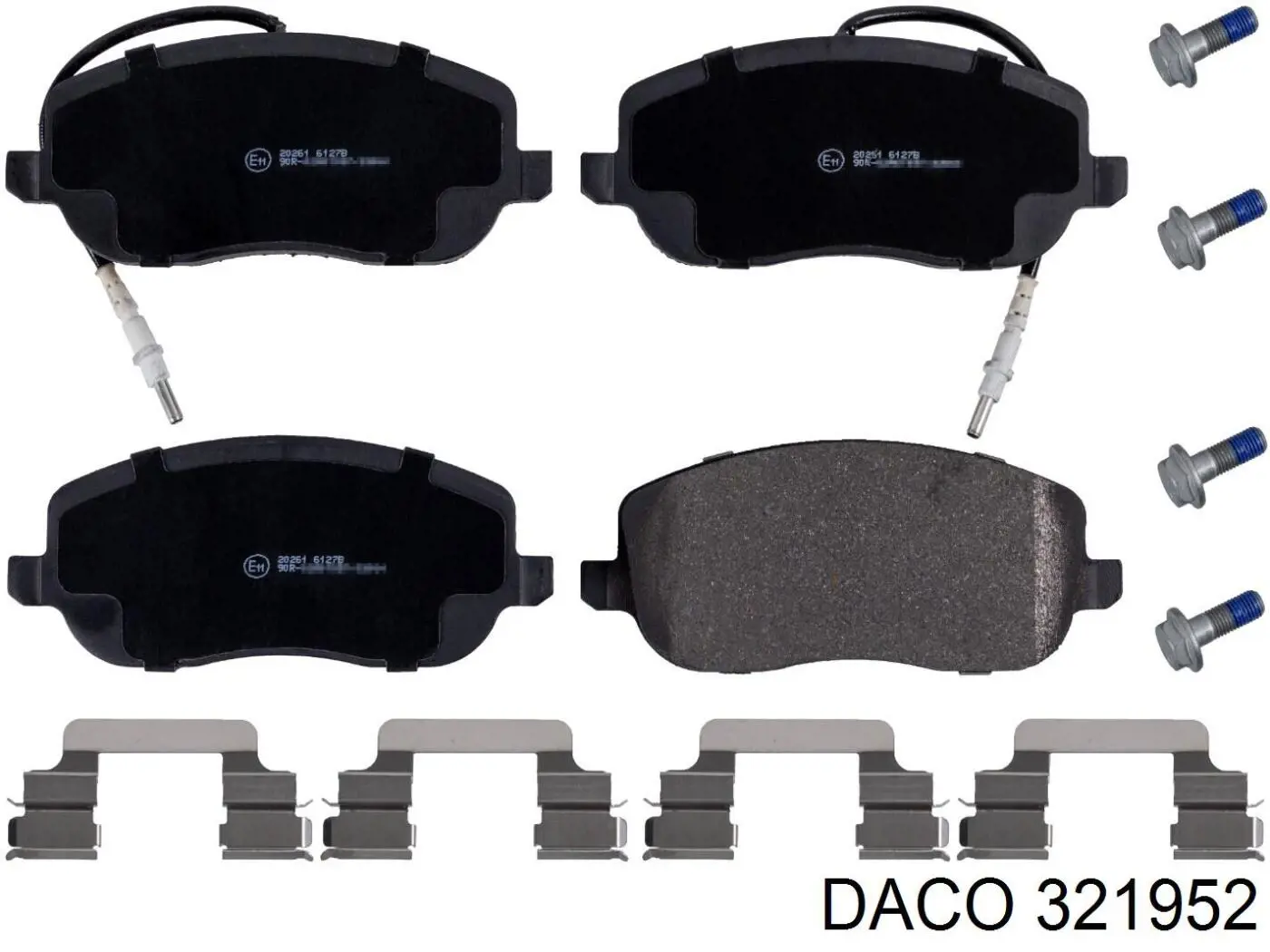 Гальмівні колодки Daco 321952 ціна, від 20.89 USD