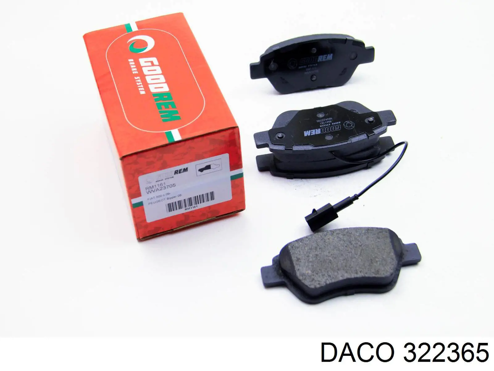 Гальмівні колодки Daco 322365 ціна, від 16.43 USD