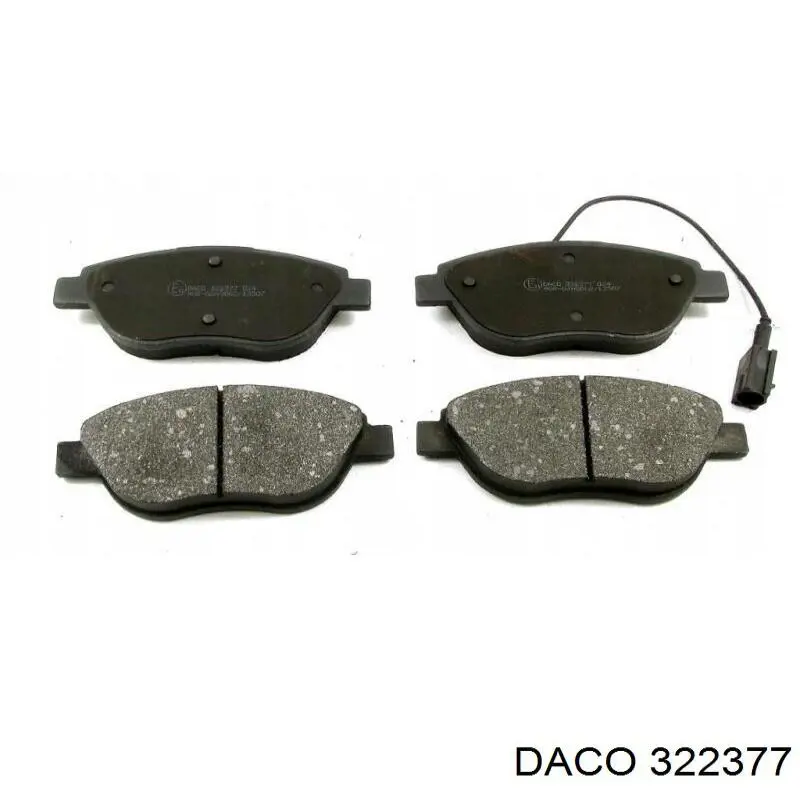 Гальмівні колодки Daco 322377 ціна, від 16.40 USD