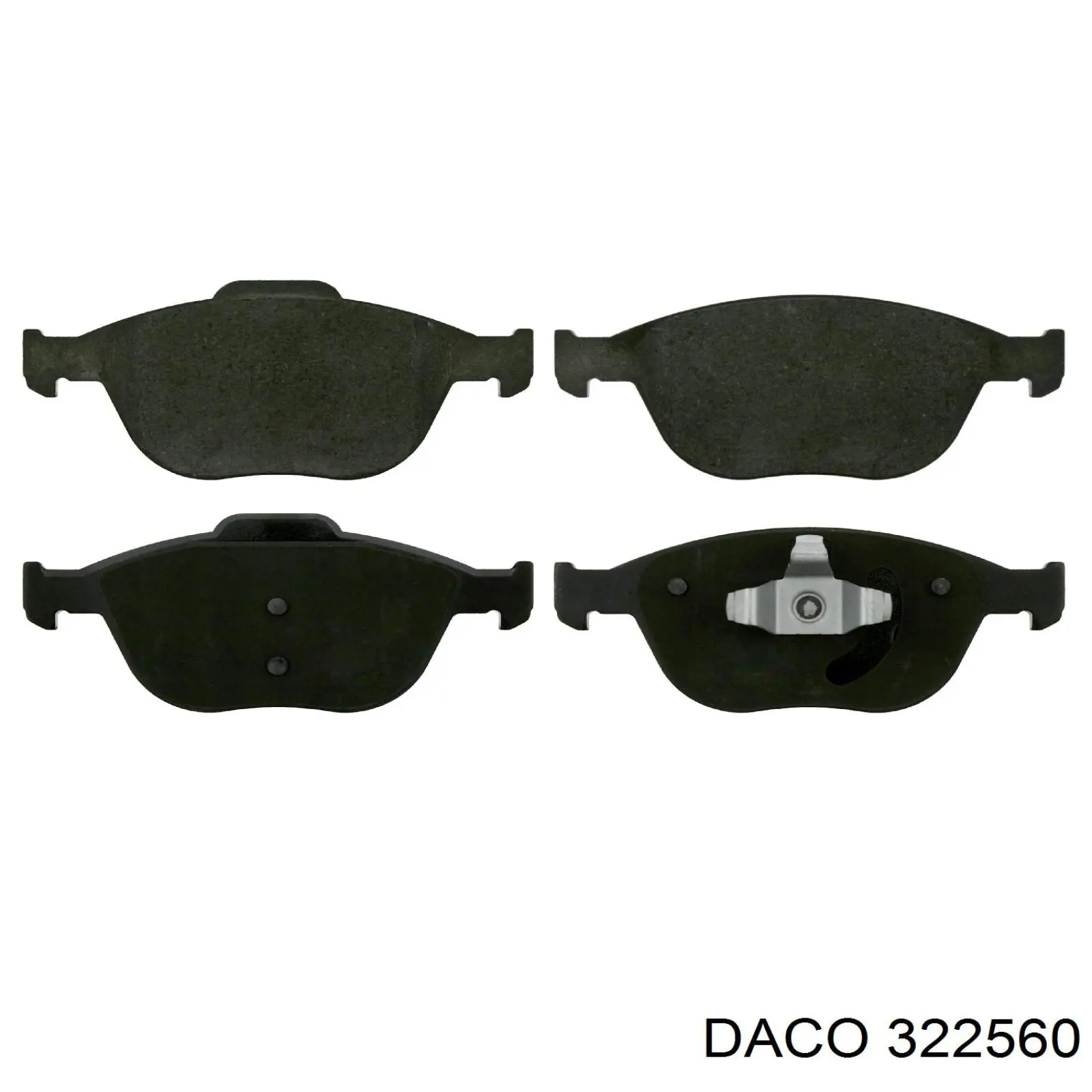 Гальмівні колодки Daco 322560 ціна, від 23.79 USD