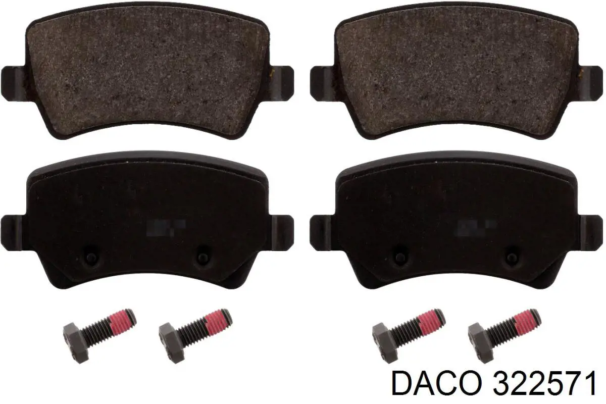 Купити 322571 Daco Задні колодки