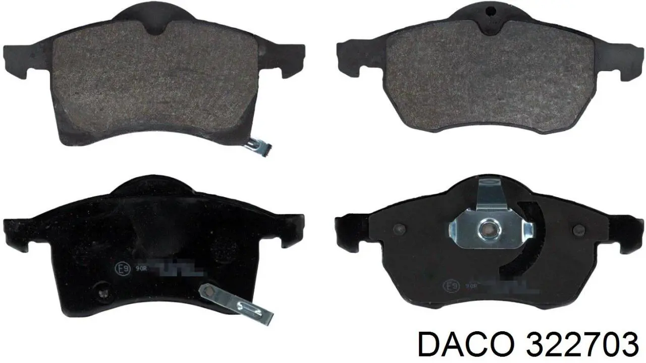 Гальмівні колодки Daco 322703 ціна, від 23.56 USD