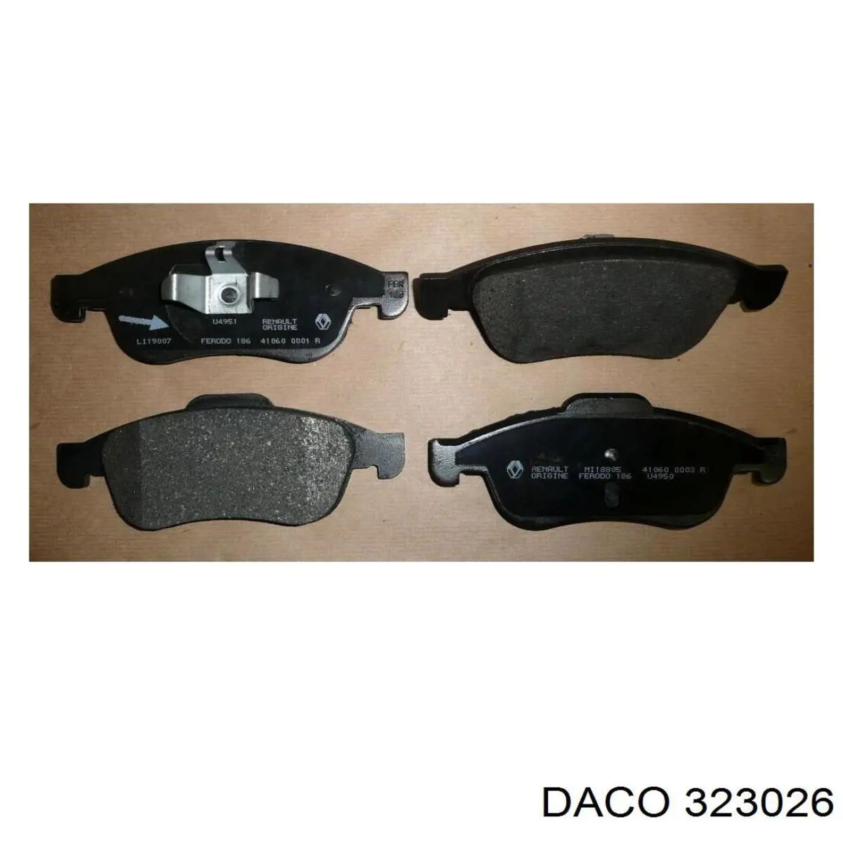 Гальмівні колодки Daco 323026 ціна, від 20.62 USD