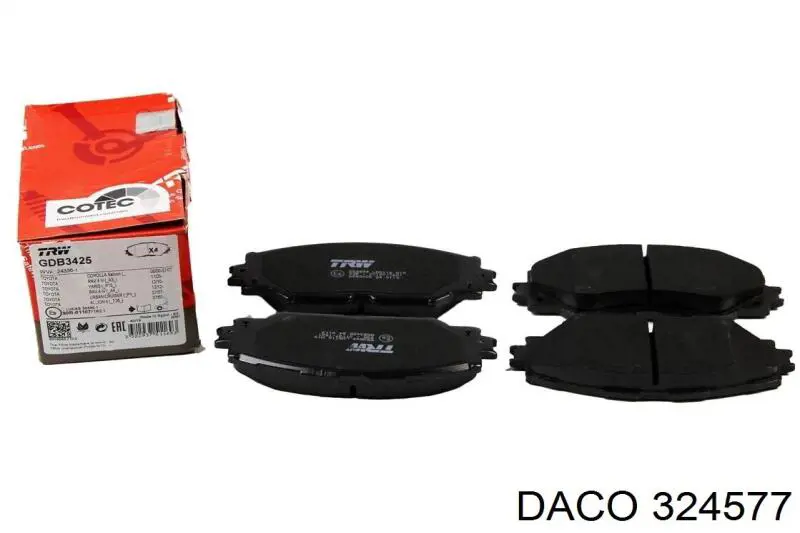 Купити 324577 Daco Колодки гальмівні передні, дискові