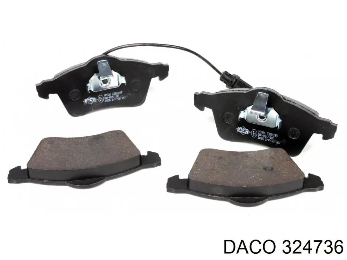 Гальмівні колодки Daco 324736 ціна, від 19.00 USD