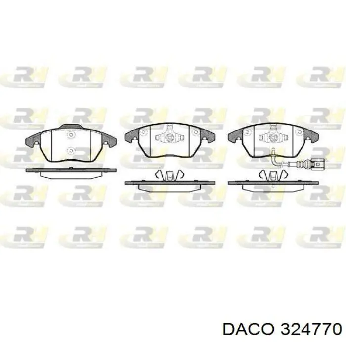 Купити 324770 Daco Колодки гальмівні передні, дискові
