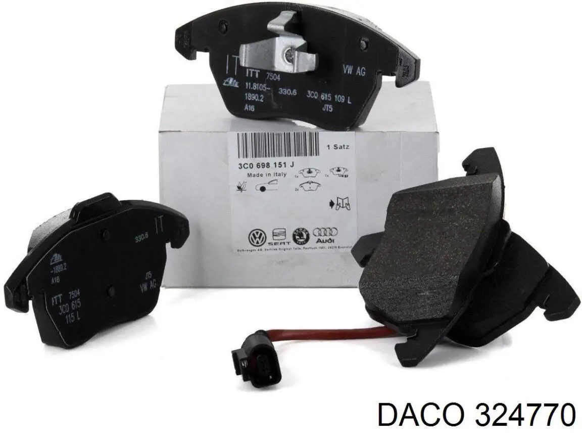 Гальмівні колодки Daco 324770 ціна, від 28.58 USD