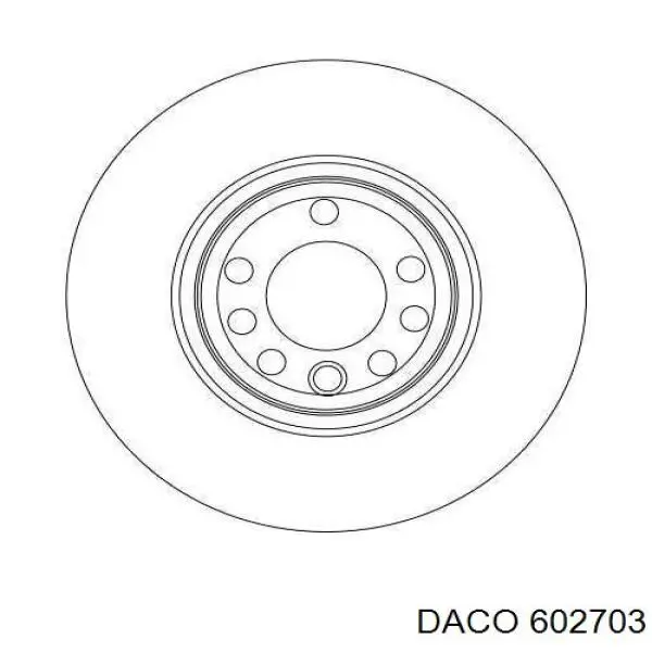 Купити 602703 Daco Ротор гальмівний